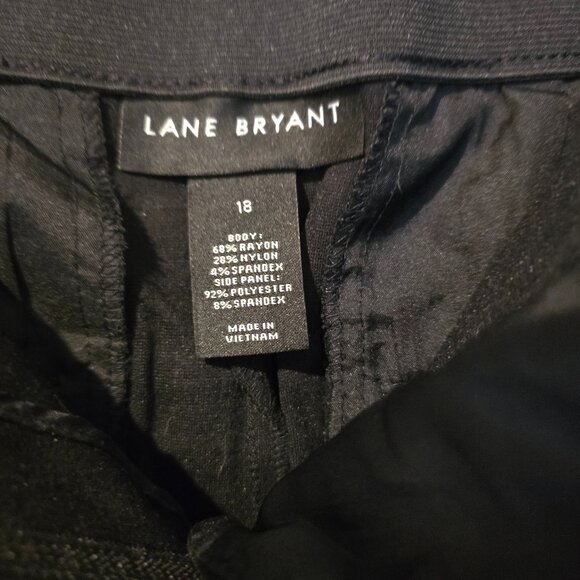 Lane Bryant Tuxedo Stripe Ankle Pants - Picture 7 of 8